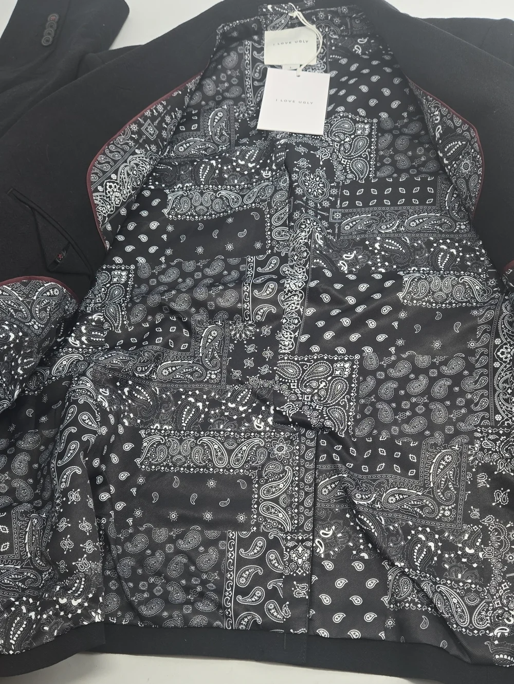 NEW I Love Ugly Murphy Linen Blazer L